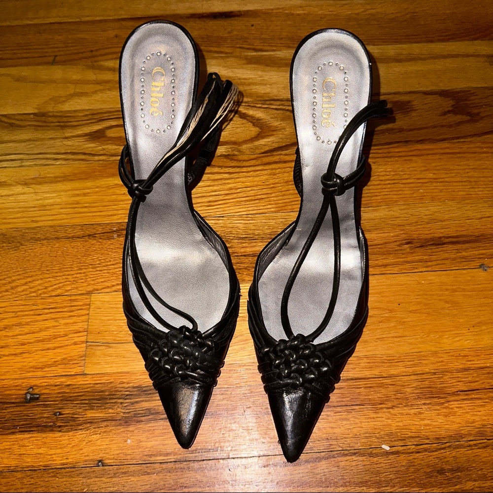 Authentic Chloe Slingback Pumps Size 39
